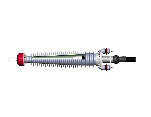 110KV Porcelain Bushing Outdoor HV Cable Termination