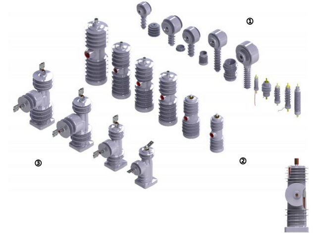 IEC / ANSI Signa customized ad XXXVIII KV, XXV ka et MCCL ad velit MV velit vacuum recloser