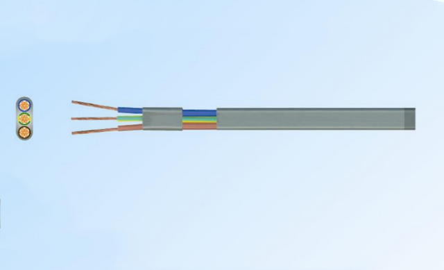 CCC / 500v Flat cable cum solidum aeris conductor in spatio-salvis umbraticis wiring solutions