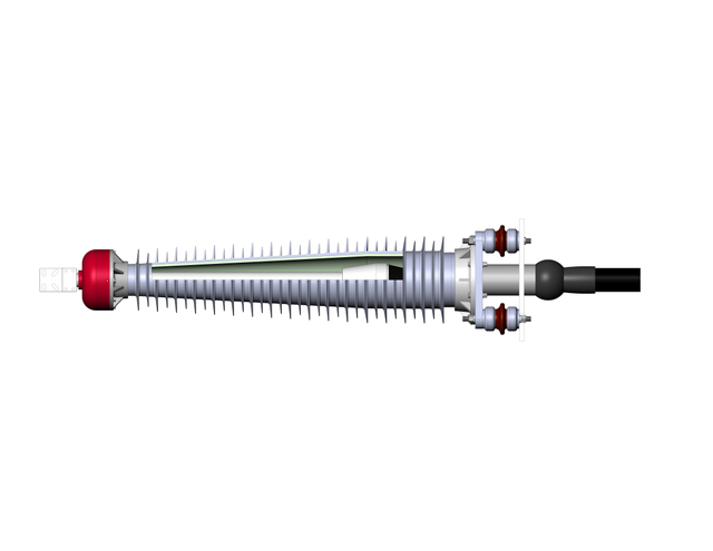 132KV Composita Bushing Outdoor HV Cable Termination