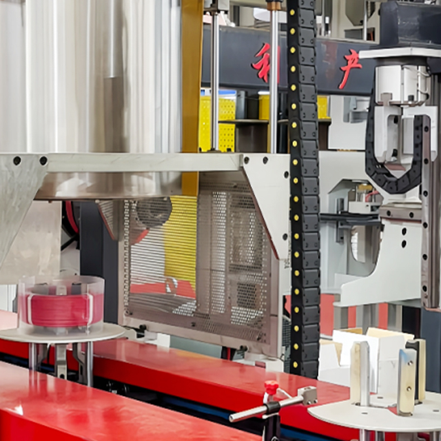 Automatic coiling / Belting / Shrinking / robot Stacking linea CLS-(V), summus celeritate packaging, ally ferro frame, IOT-enabled