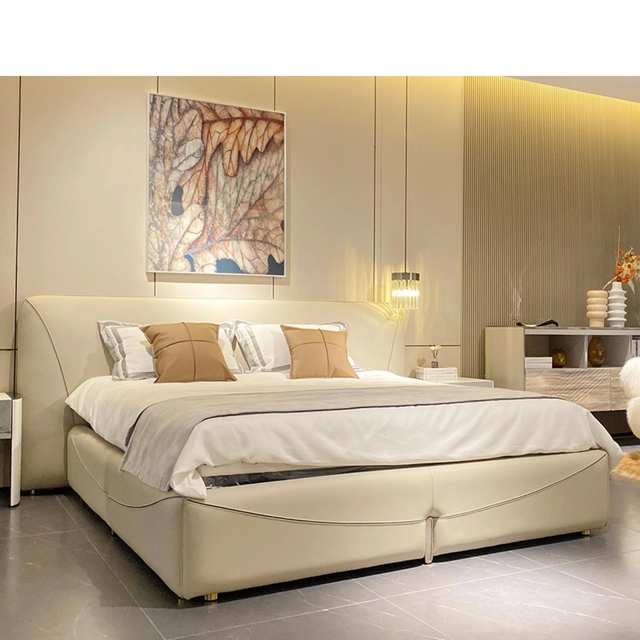 Moderni Simple Luxuria Home / Hotel Rex Size Lether / Fabricae lectulo