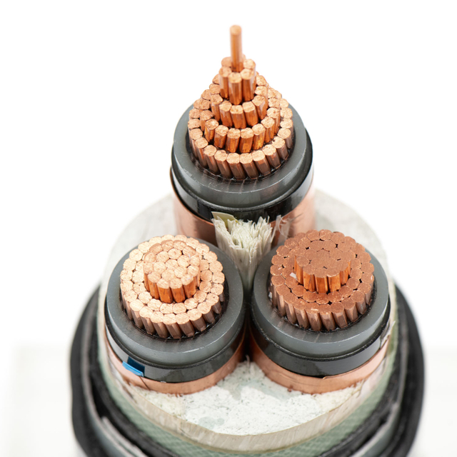 Provectus medium voltage xlpeta insulatas potestatem funem cum PVC vagina pro 3.6-6kv et 26-35kv ratings